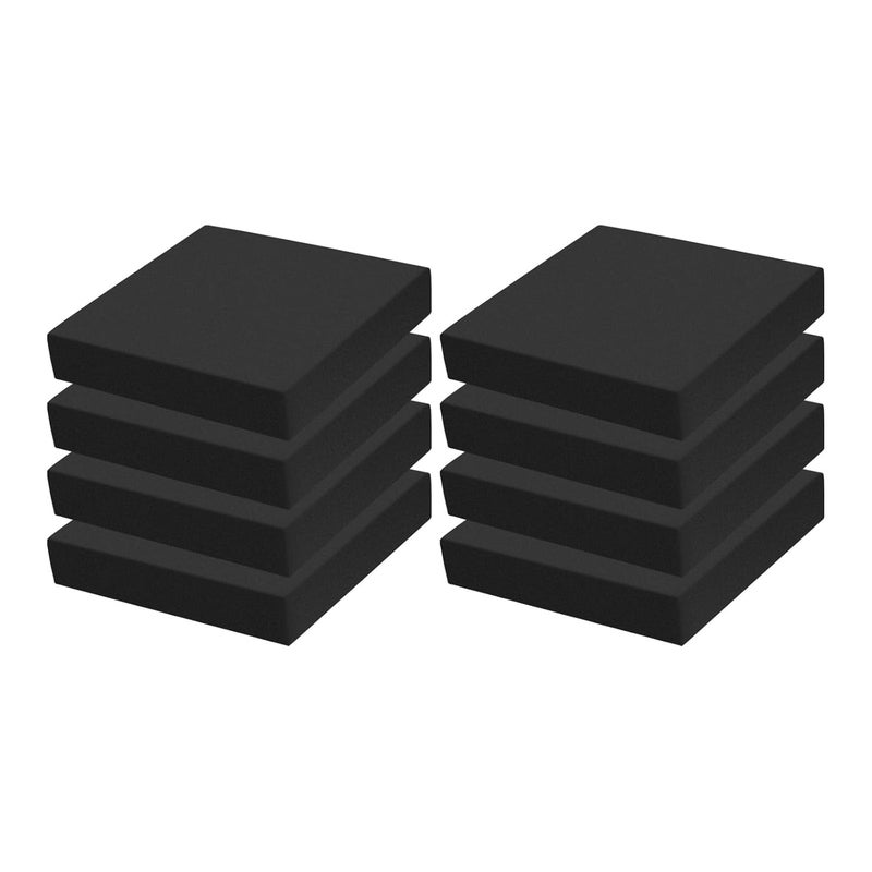 MXCELL 8Pcs Black EVA Foam Pad 4in x 4in x 3/4in High Density Closed Cell Foam Sheet Square Neoprene Rubber Insulation Padding Self Stick Anti-Slip Cushion for Crafts DIY Projects - Image 1